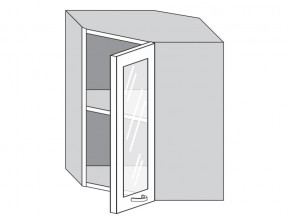 1.60.3у Шкаф настенный (h=720) угловой на 600мм со стекл. дверцей в Сысерти - sysert.magazinmebel.ru | фото