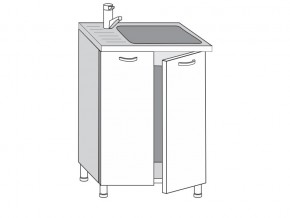 2.60.2м Шкаф-стол на 600мм под врезную мойку с 2-мя дверцами в Сысерти - sysert.magazinmebel.ru | фото