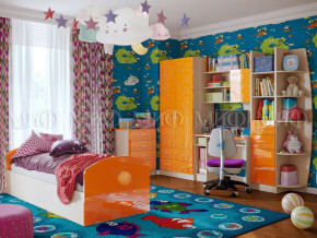 Детская комната Юниор-2 Оранжевый металлик в Сысерти - sysert.magazinmebel.ru | фото