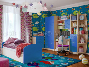 Детская комната Юниор-2 Синий в Сысерти - sysert.magazinmebel.ru | фото