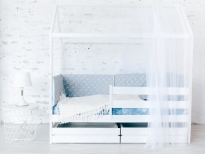 Детская кровать Домик Эко с ящиками белый в Сысерти - sysert.magazinmebel.ru | фото - изображение 1
