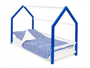 Детская кровать-домик Монтессори Svogen сине-белый в Сысерти - sysert.magazinmebel.ru | фото - изображение 1