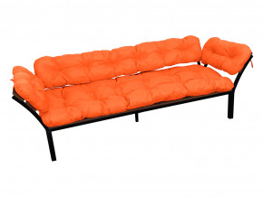 Диван Дачный с подлокотниками оранжевая подушка в Сысерти - sysert.magazinmebel.ru | фото