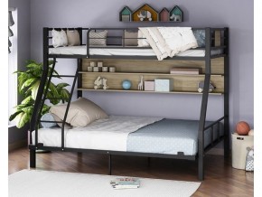 Двухъярусная кровать Гранада-1П 140 черный в Сысерти - sysert.magazinmebel.ru | фото
