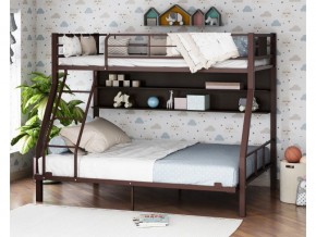 Двухъярусная кровать Гранада-1П 140 коричневый в Сысерти - sysert.magazinmebel.ru | фото