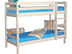 Двухъярусная кровать Соня с прямой лестницей Вариант 9 белая в Сысерти - sysert.magazinmebel.ru | фото - изображение 2