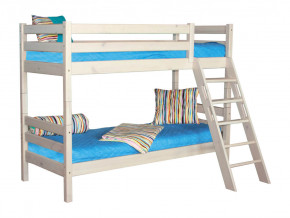 Двухъярусная кровать Соня вариант 10 с наклонной лестницей белая в Сысерти - sysert.magazinmebel.ru | фото - изображение 2