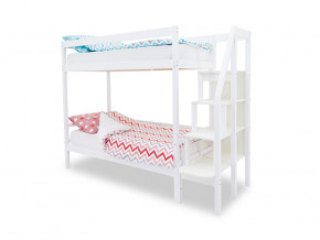 Двухъярусная кровать Svogen белый в Сысерти - sysert.magazinmebel.ru | фото - изображение 1