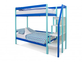 Двухъярусная кровать Svogen мятно-синий в Сысерти - sysert.magazinmebel.ru | фото - изображение 1