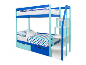 Двухъярусная кровать Svogen с ящиками мятно-синий в Сысерти - sysert.magazinmebel.ru | фото - изображение 1