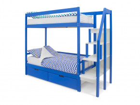 Двухъярусная кровать Svogen с ящиками синий в Сысерти - sysert.magazinmebel.ru | фото