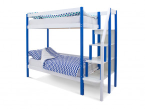 Двухъярусная кровать Svogen сине-белый в Сысерти - sysert.magazinmebel.ru | фото