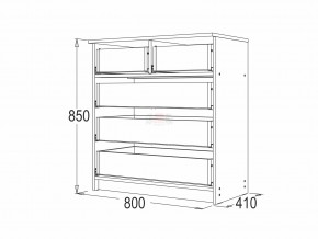 Комод 8 фант ясень анкор в Сысерти - sysert.magazinmebel.ru | фото - изображение 2