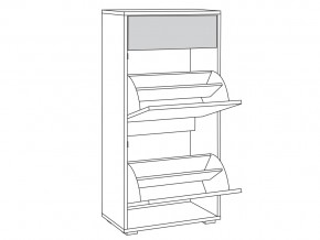 Комод для обуви 13.114 Куба в Сысерти - sysert.magazinmebel.ru | фото - изображение 2