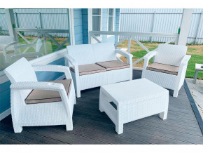 Комплект уличной мебели Yalta Terrace Set белый в Сысерти - sysert.magazinmebel.ru | фото - изображение 1