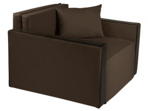 Кресло-кровать Милена с подлокотниками рогожка chocolate в Сысерти - sysert.magazinmebel.ru | фото - изображение 1