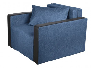 Кресло-кровать Милена с подлокотниками велюр синий в Сысерти - sysert.magazinmebel.ru | фото