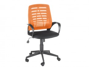 Кресло оператора Ирис стандарт оранжевый/черный в Сысерти - sysert.magazinmebel.ru | фото