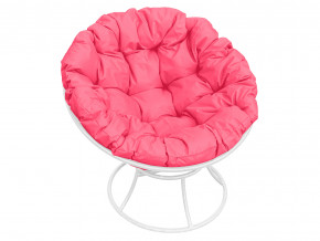 Кресло Папасан без ротанга розовая подушка в Сысерти - sysert.magazinmebel.ru | фото