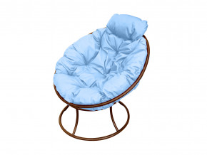 Кресло Папасан мини без ротанга голубая подушка в Сысерти - sysert.magazinmebel.ru | фото - изображение 1