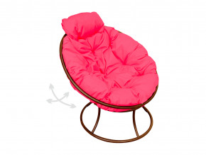 Кресло Папасан мини пружинка без ротанга розовая подушка в Сысерти - sysert.magazinmebel.ru | фото - изображение 1