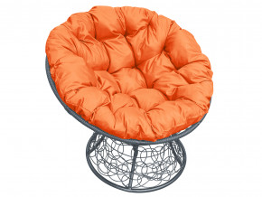 Кресло Папасан с ротангом оранжевая подушка в Сысерти - sysert.magazinmebel.ru | фото