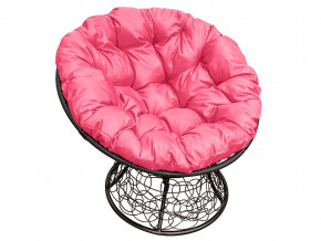 Кресло Папасан с ротангом розовая подушка в Сысерти - sysert.magazinmebel.ru | фото - изображение 1