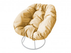 Кресло Пончик без ротанга бежевая подушка в Сысерти - sysert.magazinmebel.ru | фото - изображение 1