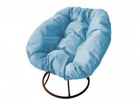 Кресло Пончик без ротанга голубая подушка в Сысерти - sysert.magazinmebel.ru | фото - изображение 1