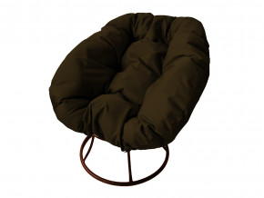 Кресло Пончик без ротанга коричневая подушка в Сысерти - sysert.magazinmebel.ru | фото