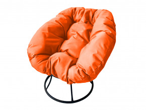 Кресло Пончик без ротанга оранжевая подушка в Сысерти - sysert.magazinmebel.ru | фото - изображение 1