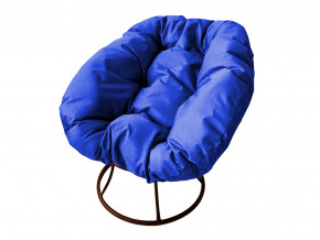 Кресло Пончик без ротанга синяя подушка в Сысерти - sysert.magazinmebel.ru | фото - изображение 1