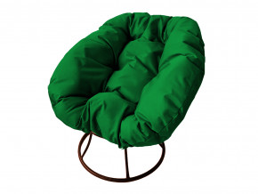 Кресло Пончик без ротанга зелёная подушка в Сысерти - sysert.magazinmebel.ru | фото