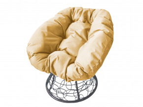 Кресло Пончик с ротангом бежевая подушка в Сысерти - sysert.magazinmebel.ru | фото