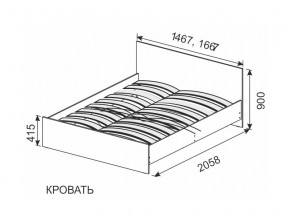 Кровать 1600х2000 ортопедическое основание в Сысерти - sysert.magazinmebel.ru | фото