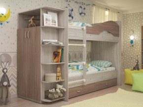 Кровать 2-х ярусная Мая с ящиками и шкафом на латофлексах шимо в Сысерти - sysert.magazinmebel.ru | фото - изображение 1
