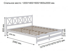 Кровать 2-х спальная Аист-8 Классика белый 1800х2000 мм в Сысерти - sysert.magazinmebel.ru | фото - изображение 2