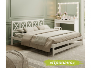 Кровать 2-х спальная Аист-8 Прованс белый с карнизом 1200х2000 мм в Сысерти - sysert.magazinmebel.ru | фото