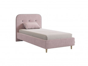 Кровать 900 Лео велюр нежно-розовый в Сысерти - sysert.magazinmebel.ru | фото