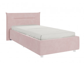 Кровать Альба 900 велюр нежно-розовый в Сысерти - sysert.magazinmebel.ru | фото - изображение 1