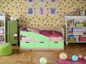 Кровать Бабочки 1600 Салатовый в Сысерти - sysert.magazinmebel.ru | фото