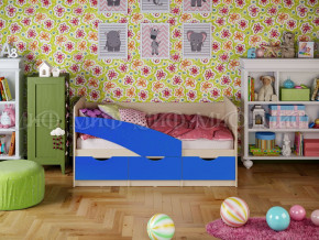 Кровать Бабочки 1600 Синий в Сысерти - sysert.magazinmebel.ru | фото