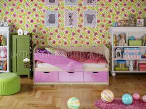 Кровать Бабочки 1600 Сиреневый металлик в Сысерти - sysert.magazinmebel.ru | фото - изображение 1