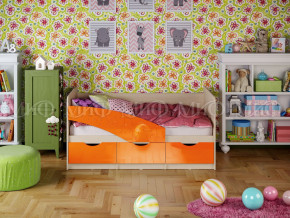 Кровать Бабочки 1800 Оранжевый металлик в Сысерти - sysert.magazinmebel.ru | фото - изображение 1