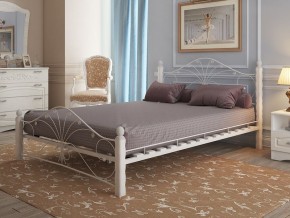 Кровать белая с кованными элементами 1400 КМД2.01 Фортуна 1 в Сысерти - sysert.magazinmebel.ru | фото - изображение 1
