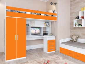Кровать чердак Аракс винтерберг-оранжевый в Сысерти - sysert.magazinmebel.ru | фото