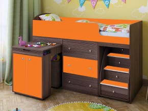 Кровать чердак Малыш 70х160 бодега-оранжевый в Сысерти - sysert.magazinmebel.ru | фото - изображение 1