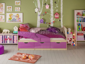 Кровать Дельфин 1600 Фиолетовый металлик в Сысерти - sysert.magazinmebel.ru | фото - изображение 1