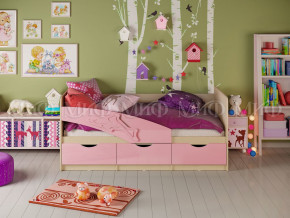 Кровать Дельфин 1600 Розовый металлик в Сысерти - sysert.magazinmebel.ru | фото - изображение 1