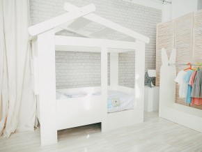 Кровать детская Теремок без ящика белая в Сысерти - sysert.magazinmebel.ru | фото
